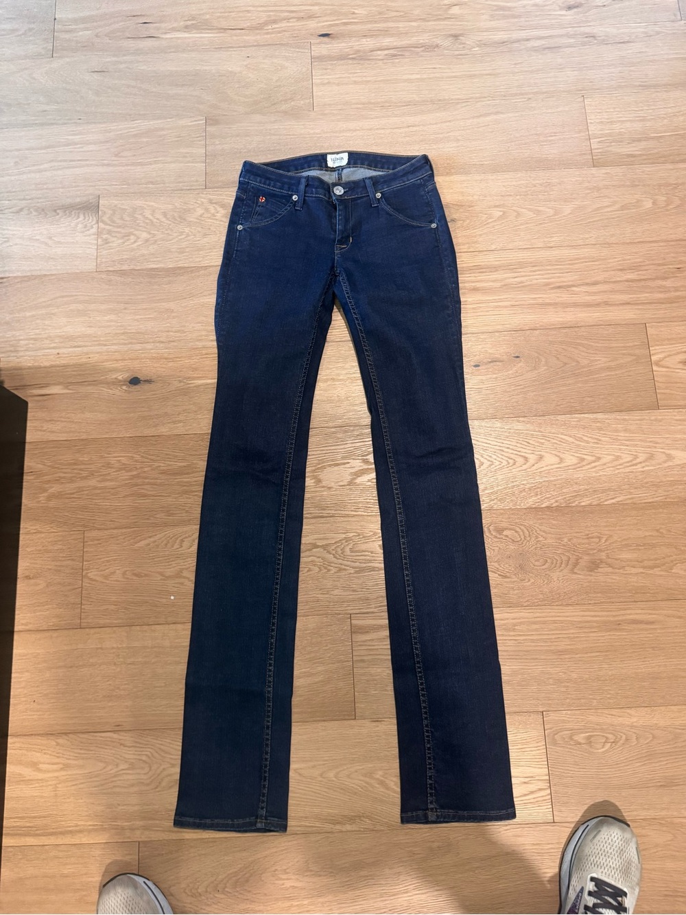 Hudson Jeans Women’s Deep Indigo Carly flap Straight Leg Jeans